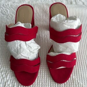 Elegant Red Women's Sandals